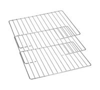 Sauvic 02555 - Rejilla de Horno cromada, 43,5 x 34 cm, Color Plateado (Paquete de 3)
