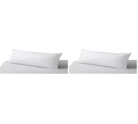 Savel - Almohada Antiácaros con Tejido 100% algodón | Firmeza Media | 105x40cm | Tratamiento antiácaros | Recomendada para Dormir de Lado | Certificación Oeko Tex (Paquete de 2)