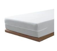 SAVEL - Funda de colchón elástica de algodón 180x190/200 cm | Cubre colchón con Cremallera | Protector de colchón Transpirable y Ajustable | Blanco