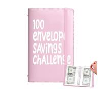 Saving Budget Planner - 15 cm Envelope Money Saving, 100 Days Binder Envelopes, Financial Tracker Folders | Cash Stuffing Organizer Wallet for Budget Tracking Women Men Adults Home School