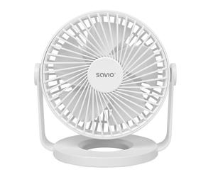 Savio ad-01 white ventilador blanco