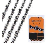 SAVIOR Cadena de sierra de 15 cm 1/4" 1,3 mm 42TG para WORX WG307 WG308 | Black & Decker LLP120 LLP120B - Cadena de sierra de repuesto (4 unidades)