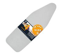 SAVUK Fundas y Almohadilla para Tabla de Planchar con tamaño Largo y Ancho, Ajuste elástico Ajustable, Reflectante de Calor, se Adapta a Tablas de 140 x 45, 130 x 50 o 140 x 50 cm, Medida de la Funda
