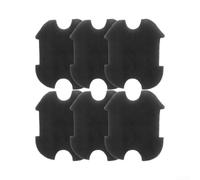 Sawhamale 6Pack Filtros de Esponja para Robot Limpiador de Piscina WYBOT A1 | Filtros de Espuma de Algodón Reutilizables,Repuestos Lavables,Filtración Eficiente,Instalación Fácil, 285x245x10 mm Negro