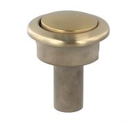 Sawhamale Botón de Inodoro Dorado Compatible con Storm 33A, Control de Cisterna ABS con Acabado Cromado para Agujeros de 38 a 44 mm, se Adapta a Apertura de Tanque de 48 mm de diámetro (A)