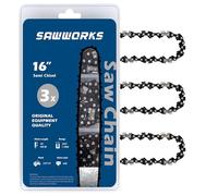 SawWorks Cadena de motosierra de 16 pulgadas, paso LP de 0.325 pulgadas, calibre de 0.43 pulgadas, 64 eslabones de transmisión para SP21G Husqvarna 540iXP, T540iXP, T540XP II, T540XP Mark III, Dewalt