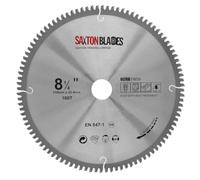 Saxton TCT - Hoja de sierra de rastrillo/gancho negativo, 210 mm x 100 T x 25,4 mm de diámetro