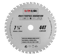 Saxton TCT18544TMPT20B TCT - Hoja de sierra circular multiusos innovadora, 185 mm x 44 T x 20 mm, orificio (anillo de 16 mm) para madera y metal, compatible con Evolution Bosch, Dewalt, Ryobi, Makita