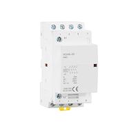 SBSSYVLMV Contactor automático doméstico HCH8-25, 4P, 25A, 4NO, 4NC, 2NO, 2NC, CA, CC, 24 V, 110, 220, contactor Modular Tipo riel DIN, 1 Unidad(4P 25A 4NO DC24V)