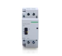 SBSSYVLMV Contactor Modular de CA for Uso doméstico, HCH8s-40M, 2P, 63 A, 40 A, 220 V, for riel DIN, con Interruptor Control Manual, 2 NA, 1, NC o(2P 63A 2NO 230V)