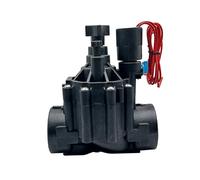 SBSSYVLMV Electroválvula Normalmente Cerrada de 1-1/4" y 1-1/2" con Ajuste caudal, 220 V, 12 24, for riego Jardines Granjas(110 Volt)