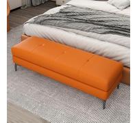 SBZIOJHDR Banco con Espacio para Guardar Zapatos, con Almacenamiento, Banco de Cuero al Final la Cama, Cofre con Asiento Acolchado, Caja for Entrada