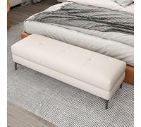 SBZIOJHDR Banco con Espacio para Guardar Zapatos, con Almacenamiento, Banco de Cuero al Final la Cama, Cofre con Asiento Acolchado, Caja for Entrada