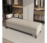 SBZIOJHDR Banco con Espacio para Guardar Zapatos, Reposapiés de Terciopelo for Puerta Entrada, Dormitorio, Banco Extremo Cama con Asiento Acolchado, Ventana