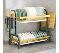 SBZIOJHDR escurridor de Platos, con utensilio, Soporte for Tabla de Cortar y Cuchillo(2,Small)