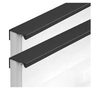 SBZIOJHDR tirador de puerta, Tiradores de aluminio Space for armarios, cocinas, cajones, color negro mate, 2 unidades(Overall length 800mm)