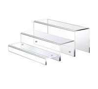 Scaffali Da Bar Per Bottiglie Di Liquore In Acrilico Trasparente 14,57 Pollici - Set 3 Espositori Con Viti E | Organizer Elegante E Resistente Per Articoli Da Bar Figure Collezioni Profumi Porta