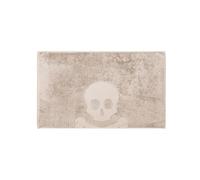 Alfombra de baño calavera 50x80cm 100% algodón beige scalpers home