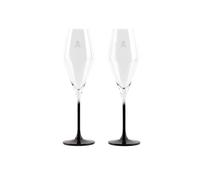 Juego de 2 copas flauta calavera de 182ml en cristal Scalpers Home