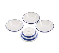 Scalpers Home Set de 4 boles a rayas 50 e porcelana para una vajilla elegante y sofisticada