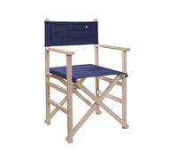 Scalpers Home Sillón Director Plegable en Madera de Haya de Primera Calidad - Color Azul Oscuro