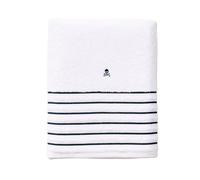 Scalpers Toalla de baño Blanca a Rayas 90x150cm 100% Algodón 470GSM Home