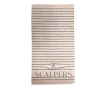 Scalpers Home Toalla de Baño 90x180 cm 100% algodón 420GSM Suavidad y absorción Beige a rayas