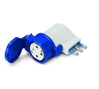 Scame libera - Adaptador/a ip44 2 polos+tierra 16a 200-250v corriente alterna domestica/o