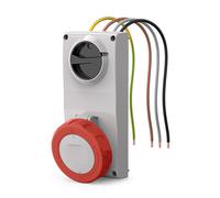 Scame Proxima 3P+E 32A toma con enclavamiento rojo - 407.3286