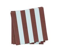Scandi Essentials Bold Stripe servilleta de papel Granate-azul. paquete de 20. 33x33 cm