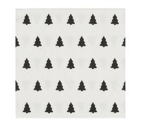 Scandi Essentials Servilletas Linen trees 33x33 cm 20 unidades negro-blanco