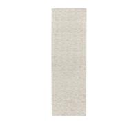 Scandi Living Alfombra de lana Fawn blanco 80x240 cm