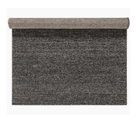 Scandi Living Alfombra de lana Flock gris oscuro 200x300 cm