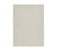 Scandi Living Alfombra de lana Furrow blanco natural 170x240 cm
