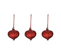 Scandi Living Bola de Navidad Whisper. 3-pack Rojo