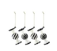 Scandi Living Bolas de navidad Jolly. 4-pack Blanco