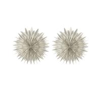 Scandi Living Estrella de Adviento Luna Ø80 cm paquete de 2 - Blanco con lunares