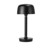 Scandi Living Lámpara de mesa portátil Halo 25.5 cm Black