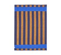 Scandi Living Manta de lana Aisles 130x180 cm Azul