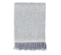 Scandi Living Manta de lana Sandstone 130x180 cm Melange azul paloma