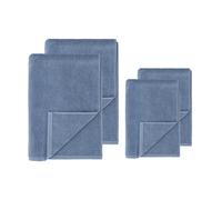 Scandi Living Set de toallas Drift . 4 piezas - Azul