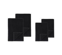 Scandi Living Set de toallas Drift. 4 piezas - Negro