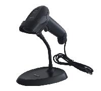 Griffin Lector de código de barras appLS11AS 1D USB con soporte y cable negro