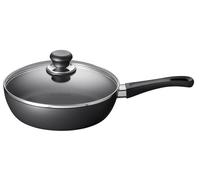 SCANPAN Sartén/Cazuela con tapa, línea Classic Induction, diámetro 24 cm / 2 litros. Adecuada para todas las fuentes de calor. Recubrimiento antiadherente estándar