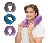 Scape travel almohada de viaje viscoelástica con cierre clip (gris, a
