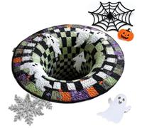 Scary Optical Illusion Halloween Rugs, Indoor Horror Mat Home Decoration | Hanging Basket Rug, Sofa And Coffee Table Rug Halloween Floor Rug For Balcony Entrance Bathroom Bedroom Living Room