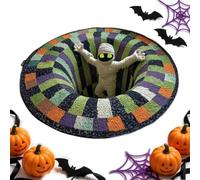 Scary Optical Illusion Halloween Rugs, Indoor Horror Mat Home Decoration | Hanging Basket Rug, Sofa And Coffee Table Rug Halloween Floor Rug For Balcony Entrance Bathroom Bedroom Living Room