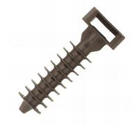 Scell-it - 100 tacos base con aletas de poliamida 6,6, negro - 2,5 x 9 mm