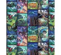 Scene Frames Tissu en coton au mètre Harry Potter 112 cm de large, multicolore (100% coton, véritable tissu sous licence, idéal pour les travaux manuels, le matelassage, la couture)