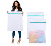 Scetter 2 unidades de 110x90 cm de red de lavado grande, para lavadora, bolsa de lavandería de malla fina grande con cremallera, bolsa de lavandería XXL para cortinas, edredones, sábanas, abrigos